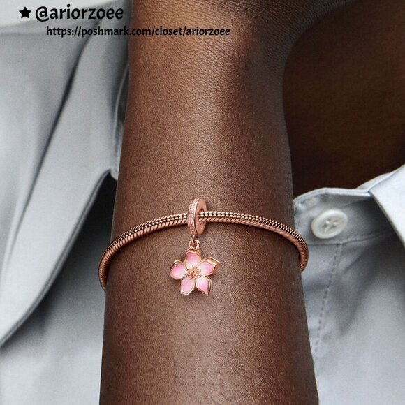 Pandora Cherry Blossom Dangle Charm - Picture 2 of 2